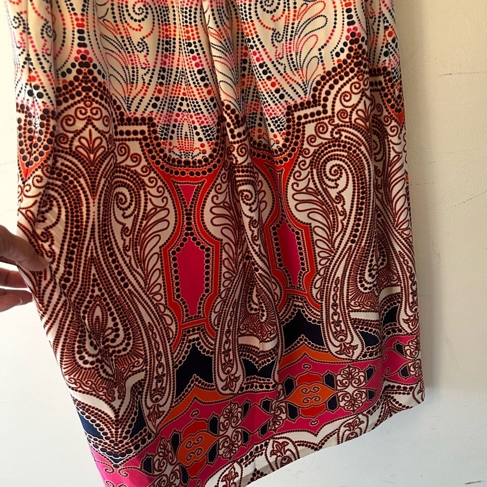 Kelly Diane Elegant orange and white Maxi Dress - Picture 7 of 13